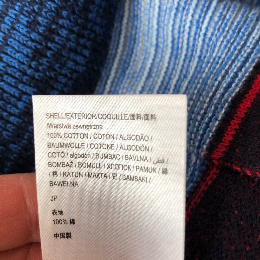 Desigual Vibrant Colour Block Blue Sweater - Picture 7 of 7
